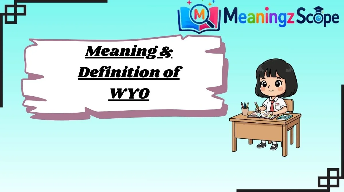 Meaning & Definition of WYO Meaning & Definition of WYO