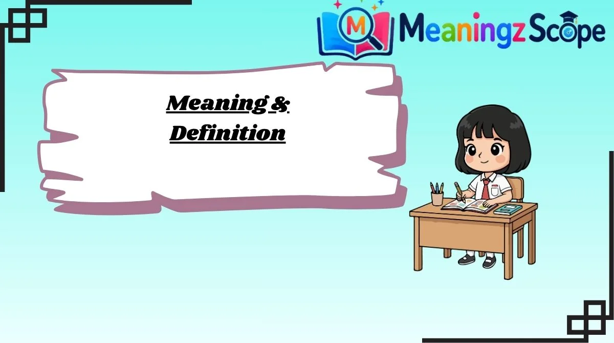 Meaning & Definition Meaning & Definition
