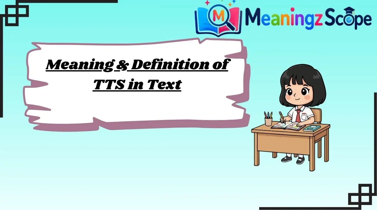 Meaning & Definition of TTS in Text Meaning & Definition of TTS in Text