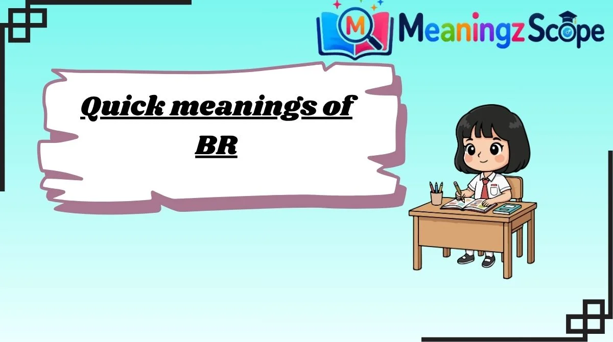 Quick meanings of BR Quick meanings of BR