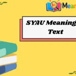 SYAU Meaning in Text