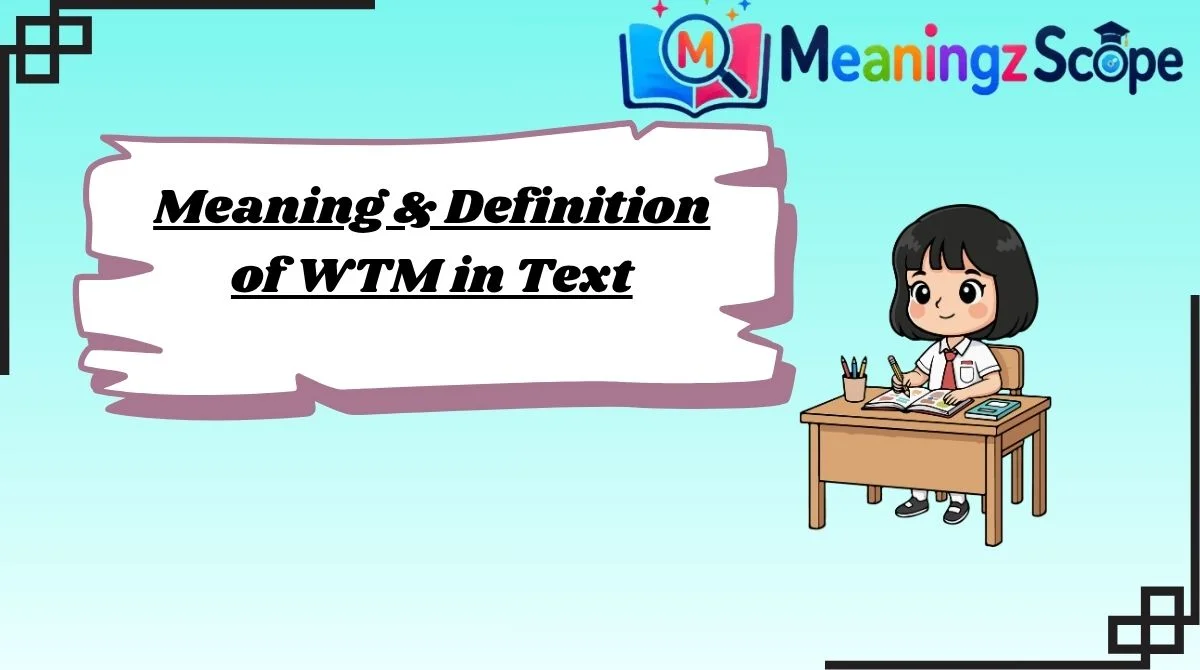 Meaning & Definition of WTM in Text Meaning & Definition of WTM in Text